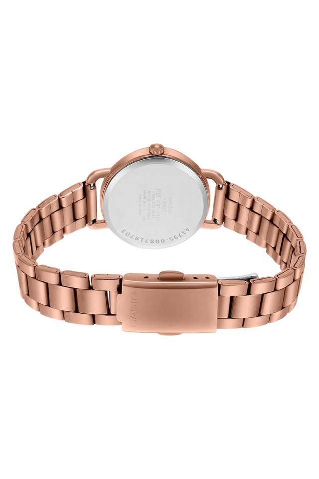 Womens-Enticer-Pink-Dial-Steel-Analogue-Watch---A1795
