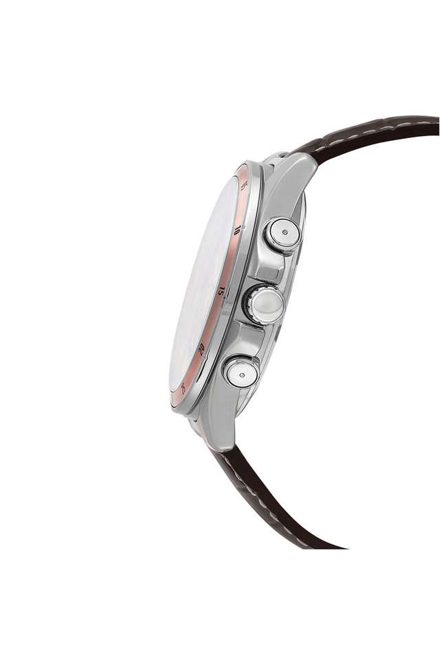 Buy Casio NoColour Mens 47 mm Enticer-Mens Rose Gold Dial Leather