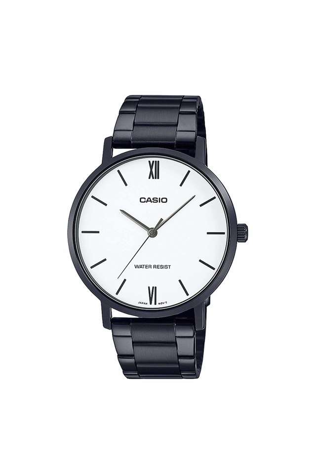 Mens-45-55-mm-White-Dial-Stainless-Steel-Analogue-Watch---A1975