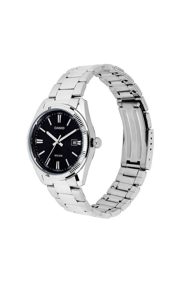 Buy Casio Black Enticer Men's 44.2mm Analogue Quartz Watch - Black