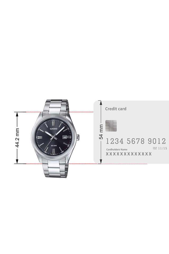 Buy Casio NoColour Enticer 44.2 x 38.5 x 9.2 mm Black Dial