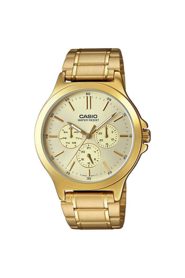 Enticer-47x41.5x8.6-mm-Gold-Dial-Stainless-Steel-Analogue-Wrist-Watch-For-Men---A2319
