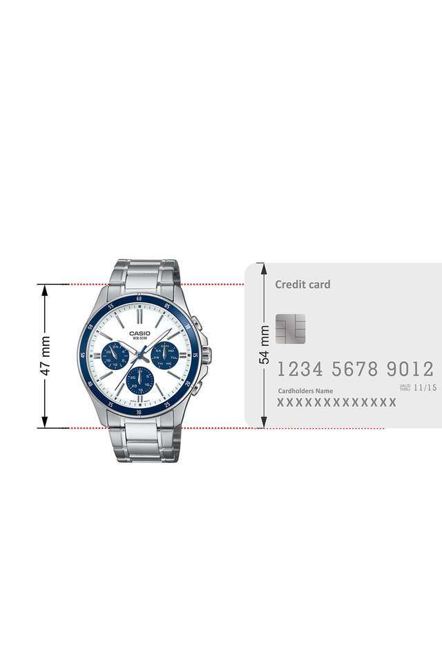 Buy Casio White Enticer MTP-1374D-7A2VDF Men' 43.5mm Analog Quartz