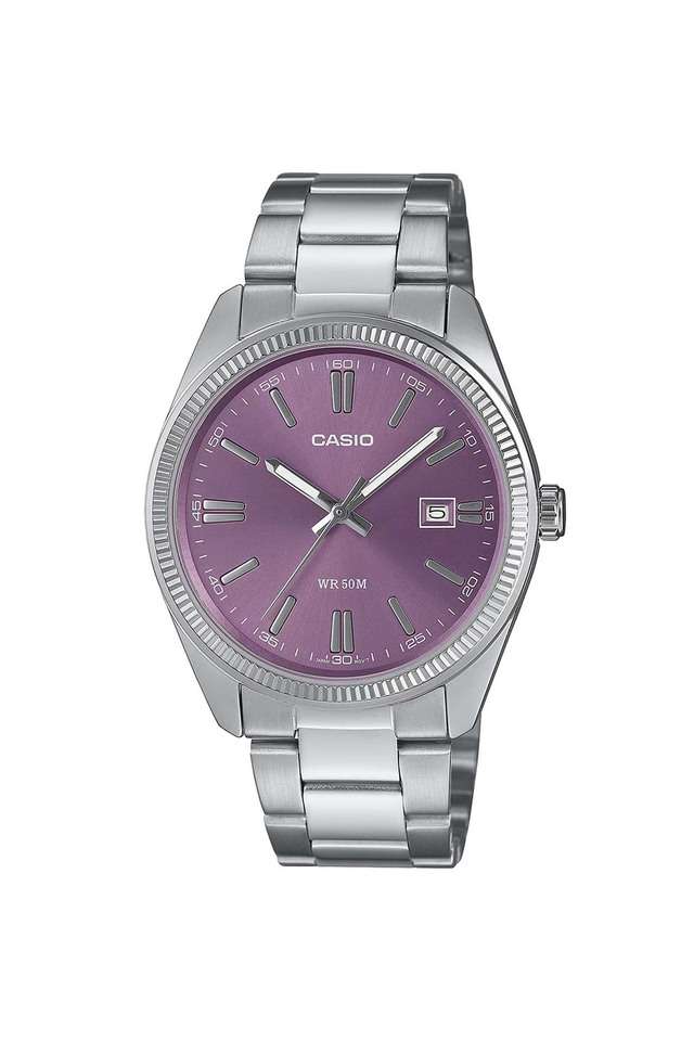 Quartz-44.2x38.5x9.2-mm-Purple-Dial-Stainless-Steel-Analogue-Watch-for-Men---A2368