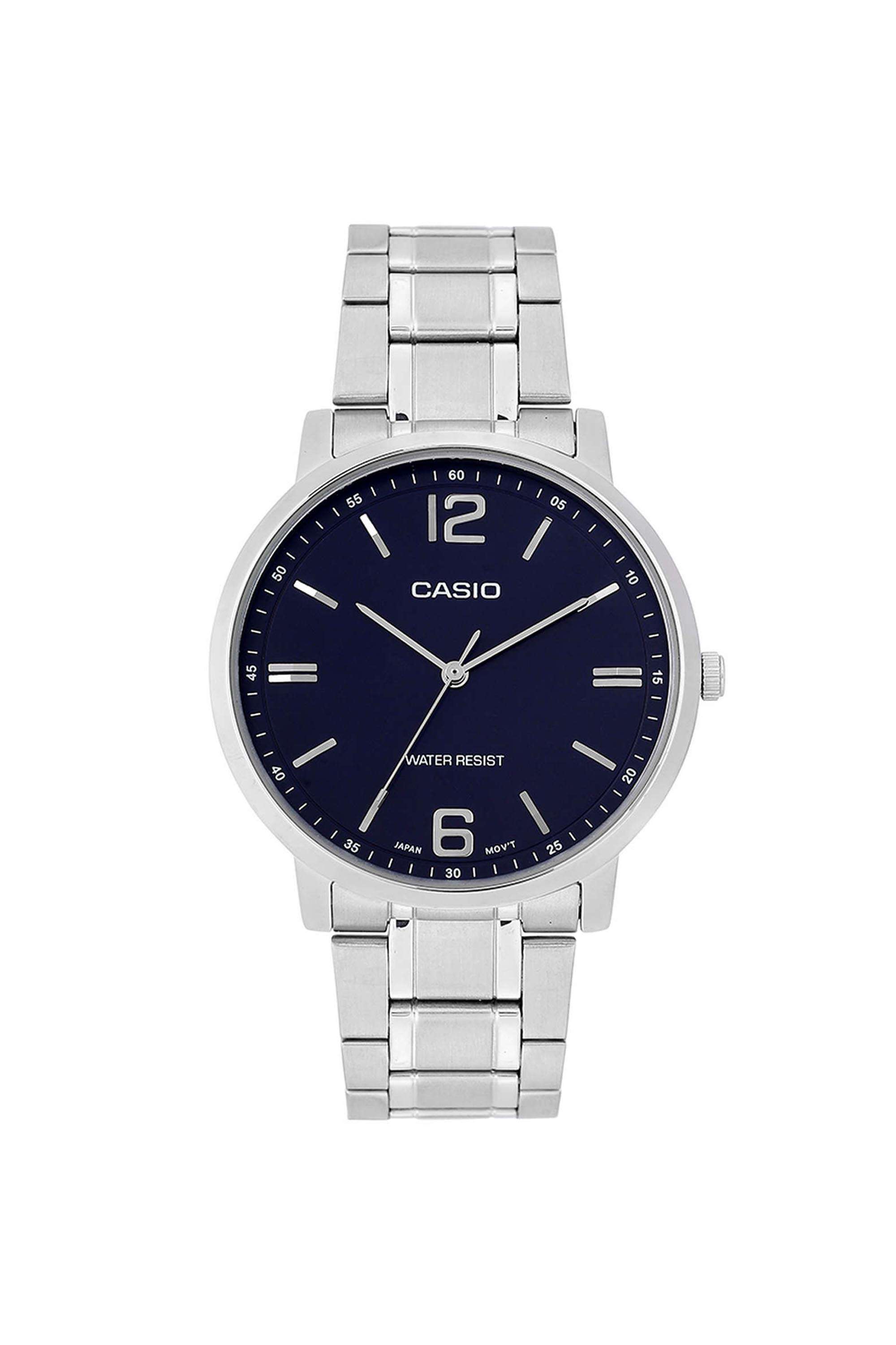 Quartz-40-x-46-x-8.0-mm-Blue-Dial-Stainless-Steel-Analogue-Wrist-Watch-for-Men---A2434-MTP-SN5YD-2A