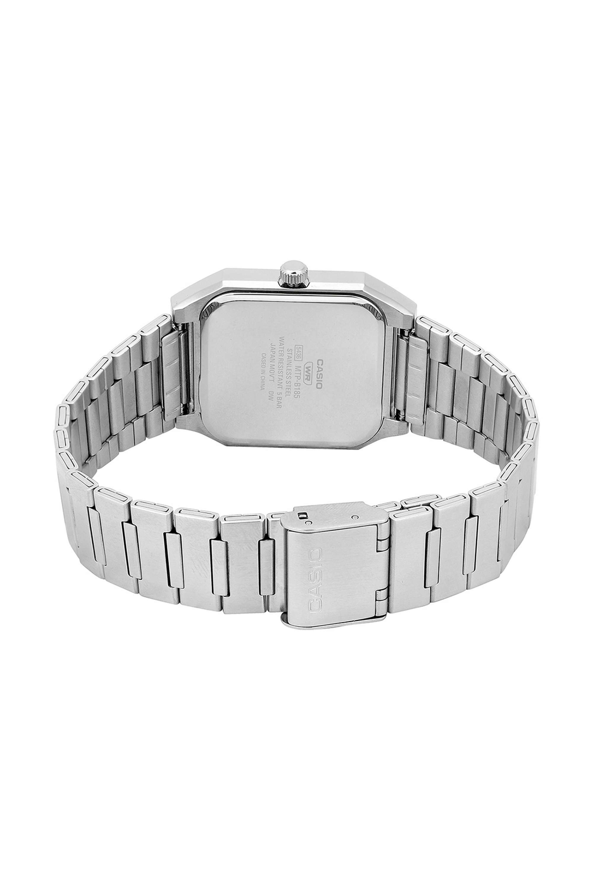 Buy Casio Silver Enticer Silver Dial Analogue Quartz Stainless