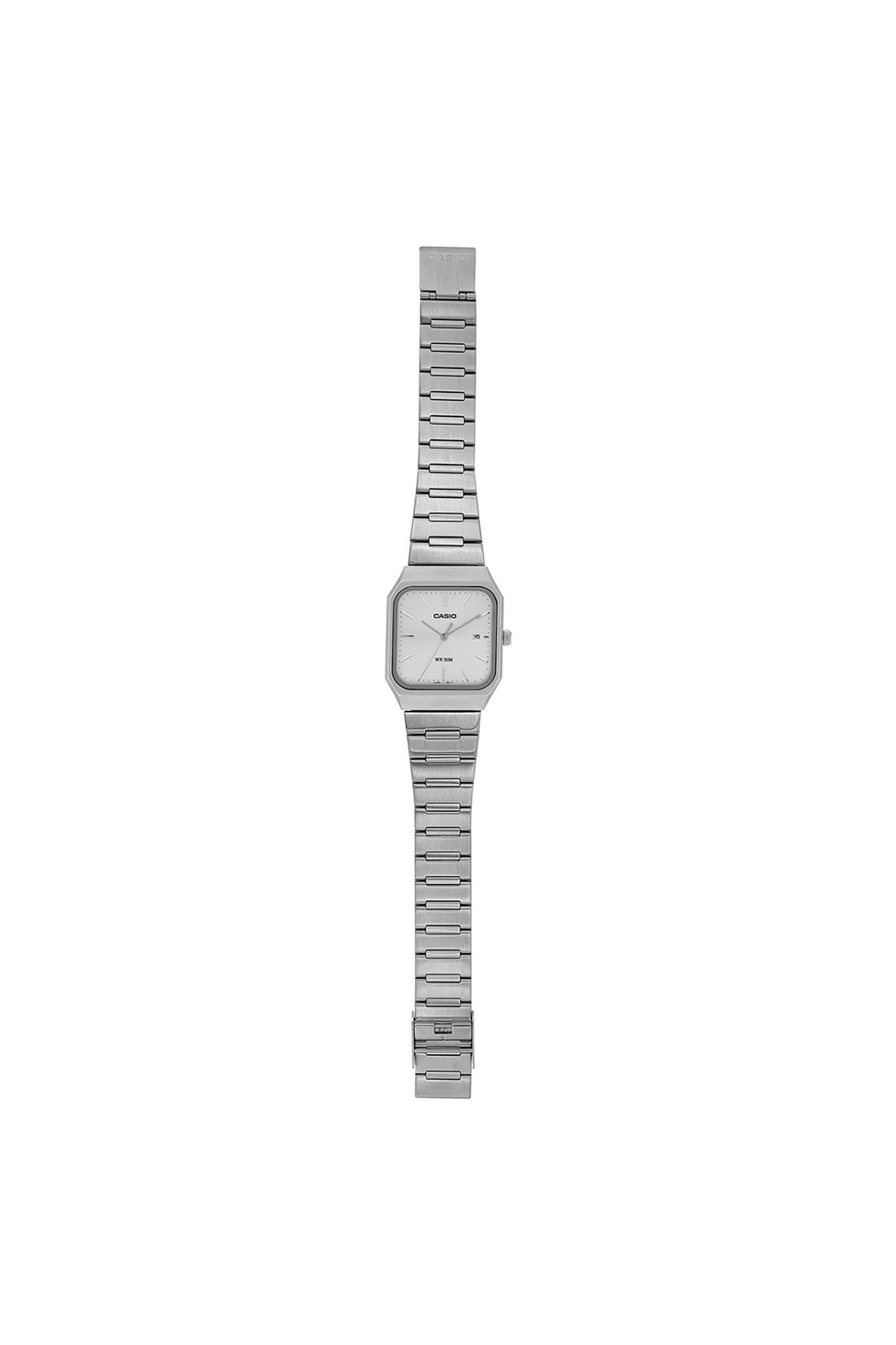 Buy Casio Silver Enticer Silver Dial Analogue Quartz Stainless