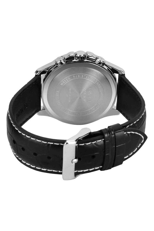Mens-40-49-mm-Enticer-Black-Dial-Leather-Analogue-Watch---A834