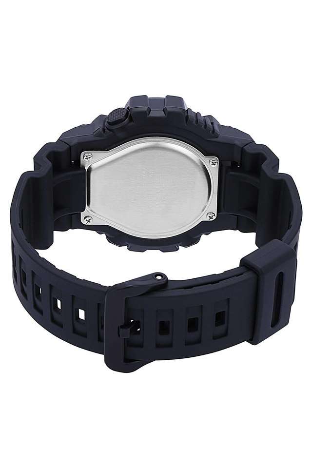 Mens-Black-Dial-Resin-Analog-Digital-Watch