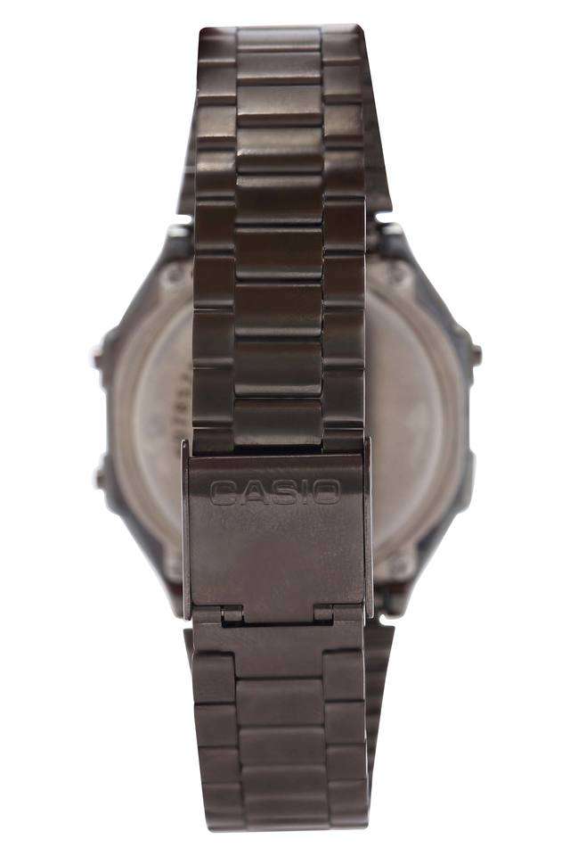 Unisex-Vintage-Two-Tone-Dial-Metallic-Digital-Watch---D181