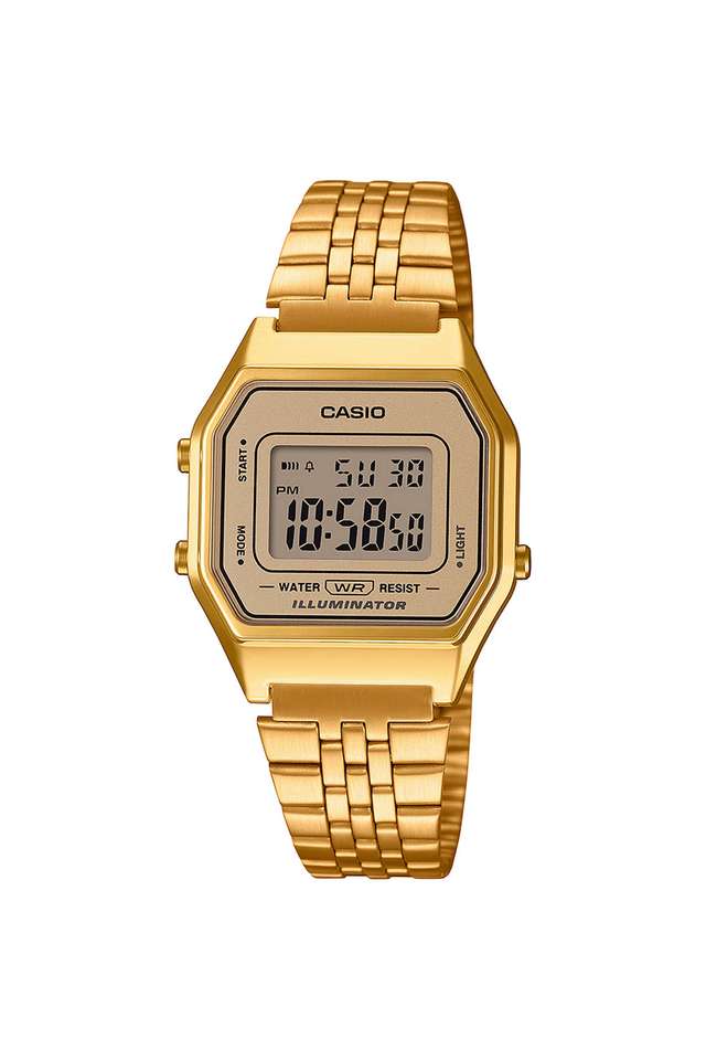 Vintage-33.5x28.6x8.6-mm-Gold-Dial-Stainless-Steel-Digital-Wrist-Watch-For-Women---D345