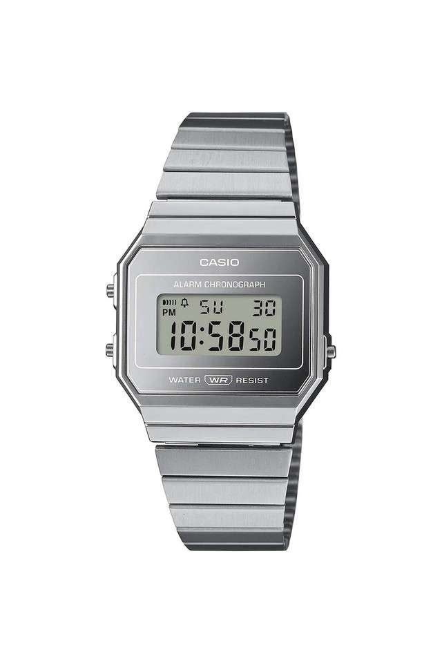 Vintage-Quartz-37.4x35.5x6-mm-Silver-Dial-Stainless-Steel-Digital-Unisex-Watch---D346