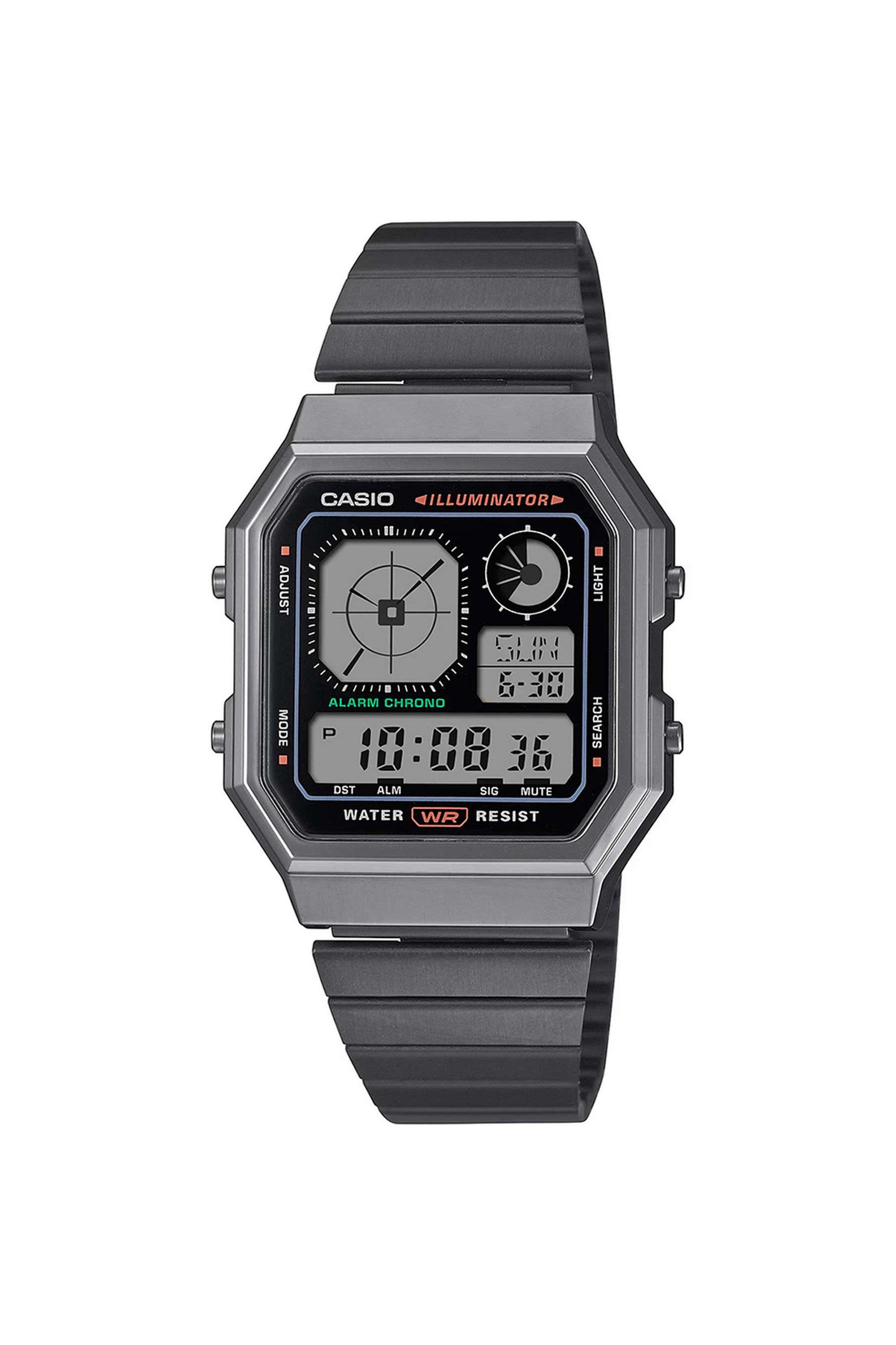 VINTAGE-40.5x33.9x9-mm-Black-Dial-Stainless-Steel-Digital-Watch-For-Unisex---D391