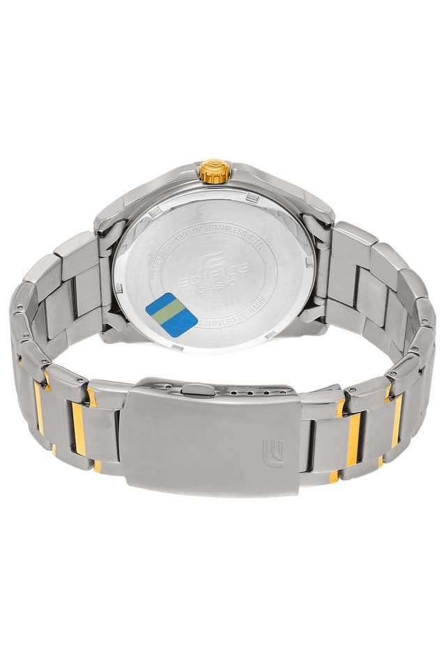 Edifice-51.5-x-48-x-13.9-mm-Black-Dial-Stainless-Steel-Analogue-Watch-for-Men---ED383