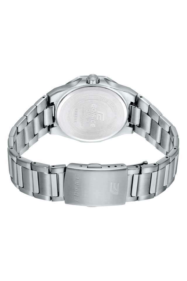 Edifice-44.8-x-39.9-x-7.8-mm-Black-Dial-Stainless-Steel-Analogue-Wrist-Watch-for-Men---ED539