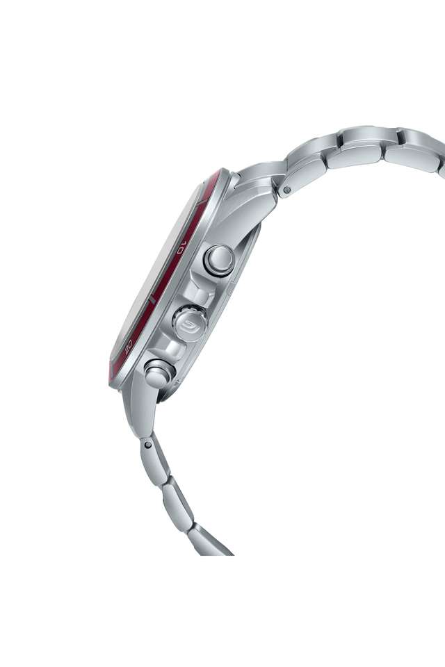 Edifice-48.5---43.8---11.6-mm-Red-Dial-Stainless-Steel-Analog-Watch-for-Men---526D-5CVUDF