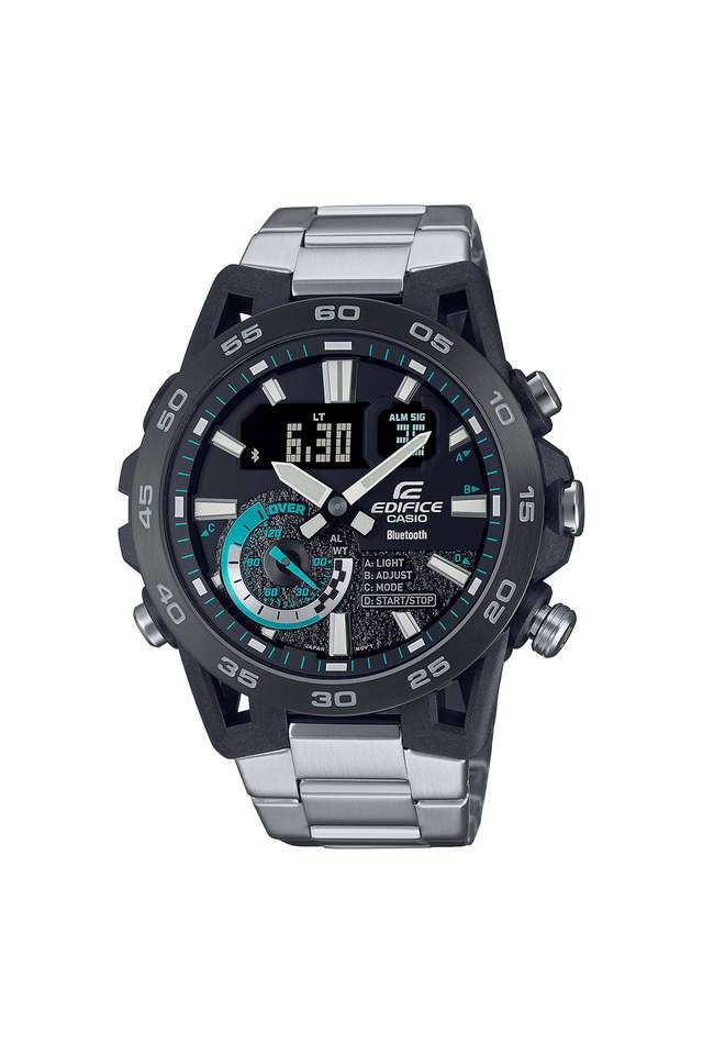 Edifice-52.4-x-48-x-12.7-mm-Black-Dial-Stainless-Steel-Analog-Digital-Watch-for-Men---ED575