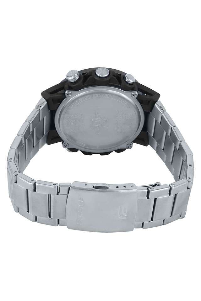 Edifice-52.4-x-48-x-12.7-mm-Black-Dial-Stainless-Steel-Analog-Digital-Watch-for-Men---ED575