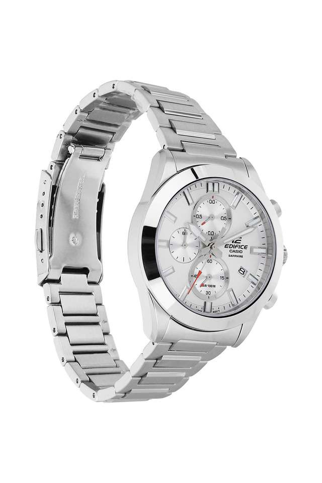 Buy Casio NoColour Edifice 48 ? 41 ? 10.5 mm White Dial Stainless