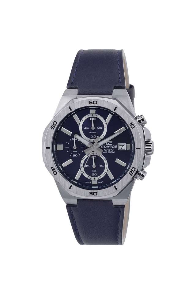 Edifice-47---44.3---10.8-mm-Blue-Dial-Leather-Analog-Watch-For-Men---ED587