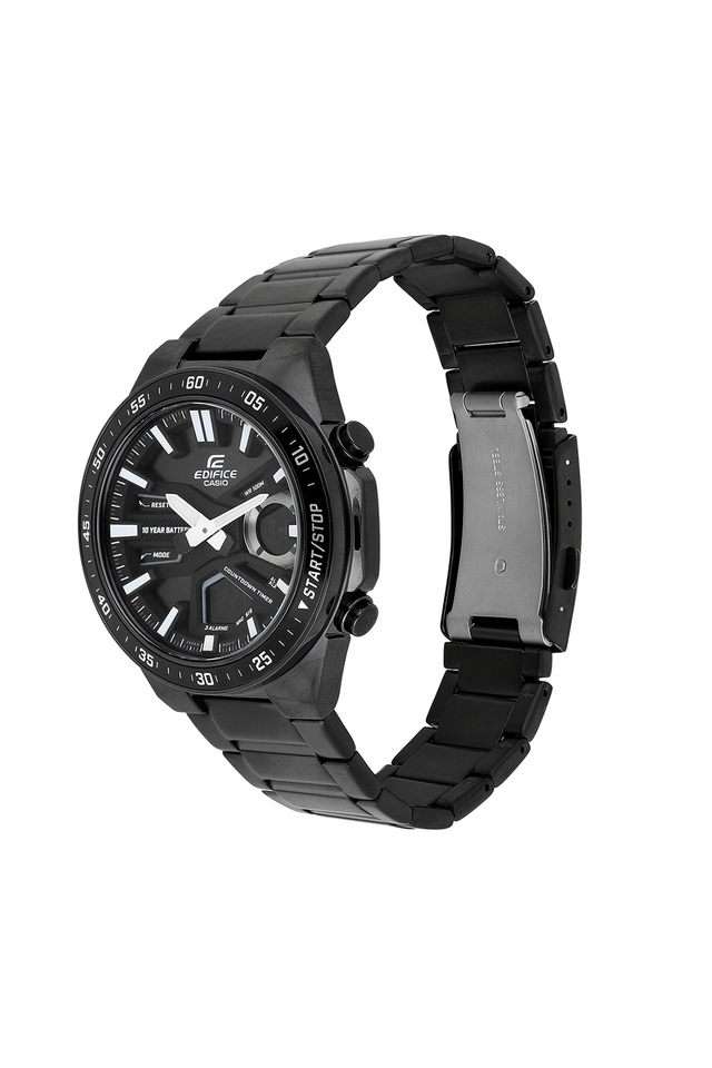 Edifice-51.3x46.9x13.7-mm-Black-Dial-Stainless-Steel-Analog-Digital-Watch-For-Men---ED601