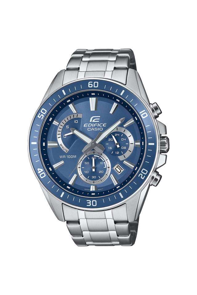Edifice-53x47x12.3-mm-Blue-Dial-Stainless-Steel-Analogue-Wrist-Watch-For-Men---ED615