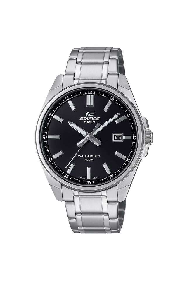 Edifice-46.5x42.6x9-mm-Black-Dial-Stainless-Steel-Analogue-Wrist-Watch-For-Men---ED618