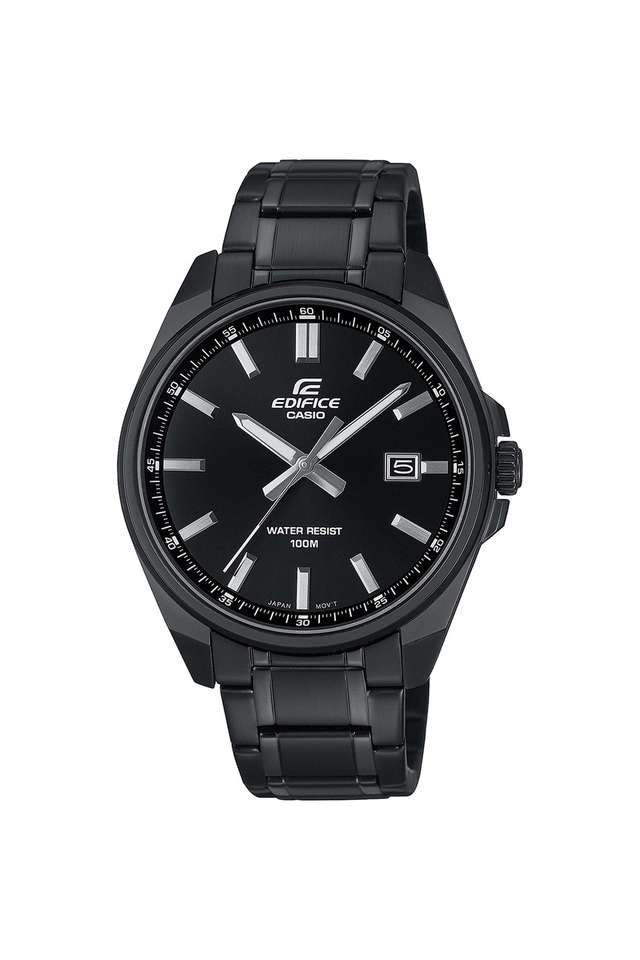 Edifice-46.5x42.6x9-mm-Black-Dial-Stainless-Steel-Analogue-Wrist-Watch-For-Men---ED620