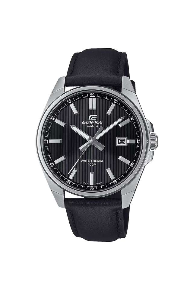 Edifice-46.5x42.6x9-mm-Black-Dial-Leather-Analogue-Wrist-Watch-For-Men---ED621