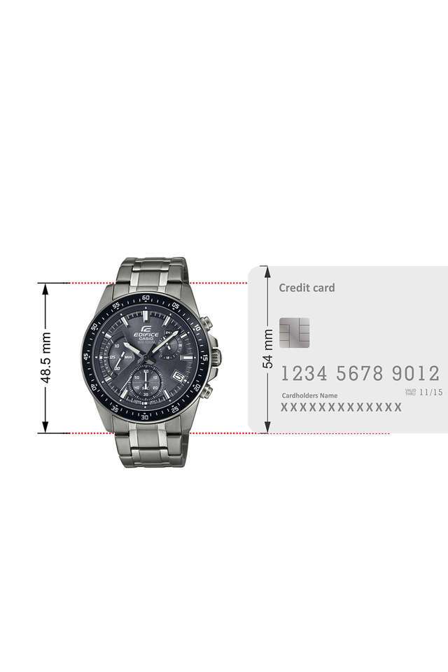 Buy Casio NoColour Edifice 48.5x43.8x11.6 mm Grey Dial Stainless