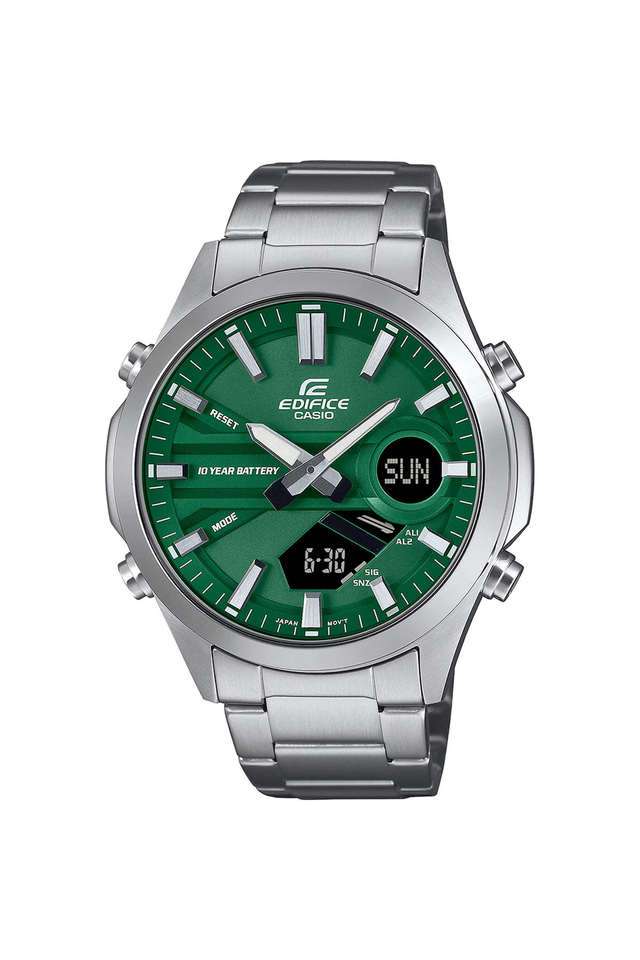 Edifice-49.5x45.5x13.7-mm-Green-Dial-Stainless-Steel-Analog-Digital-Wrist-Watch-For-Men---ED626