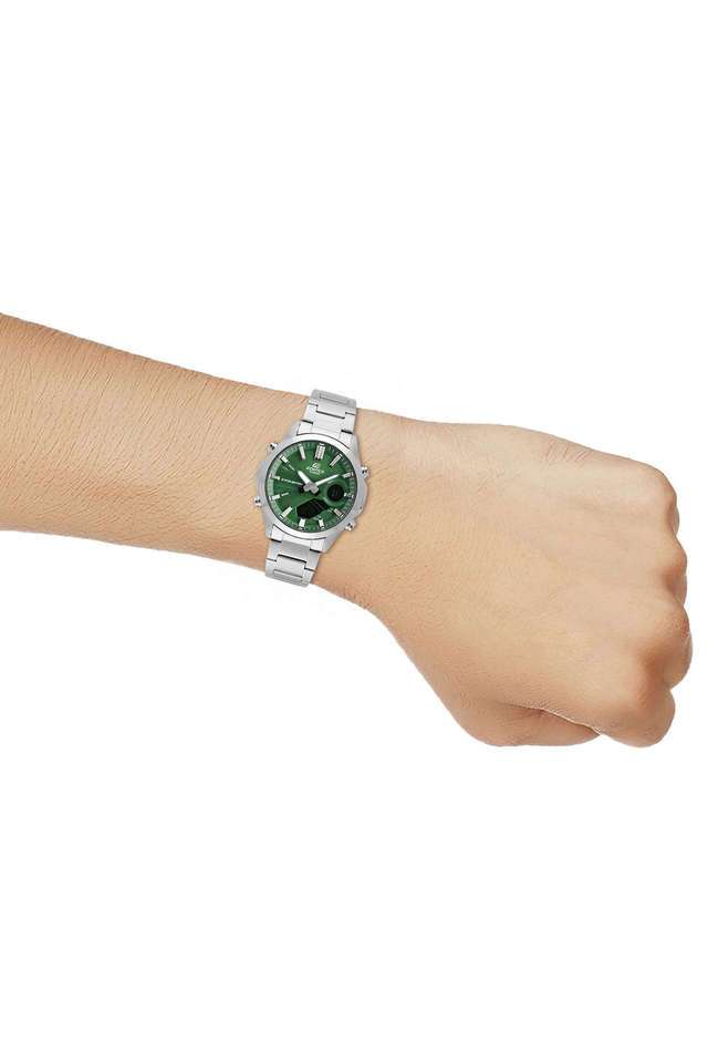 Buy Casio NoColour Edifice 49.5x45.5x13.7 mm Green Dial Stainless