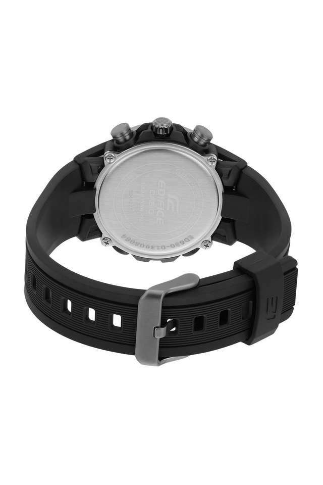 Edifice-Quartz-50.1x44.5x13.3-mm-Black-Dial-Resin-Analogue-Watch-for-Men---ED630