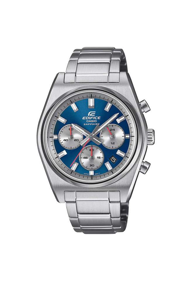 Edifice-47x40x11-mm-Blue-Dial-Stainless-Steel-Analogue-Watch-for-Men---ED634