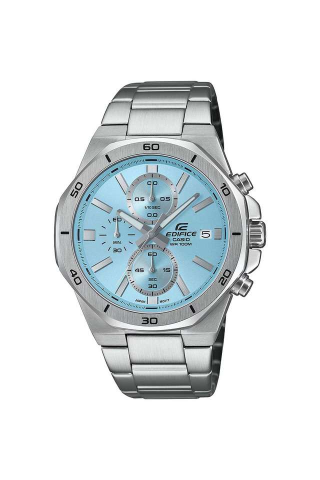 Edifice-47-x-44.3-x-10.8-mm-Blue-Dial-Stainless-Steel-Analogue-Wrist-Watch-for-Men---ED636