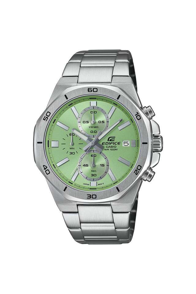 Edifice-47-x-44.3-x-10.8-mm-Green-Dial-Stainless-Steel-Analogue-Wrist-Watch-for-Men---ED637