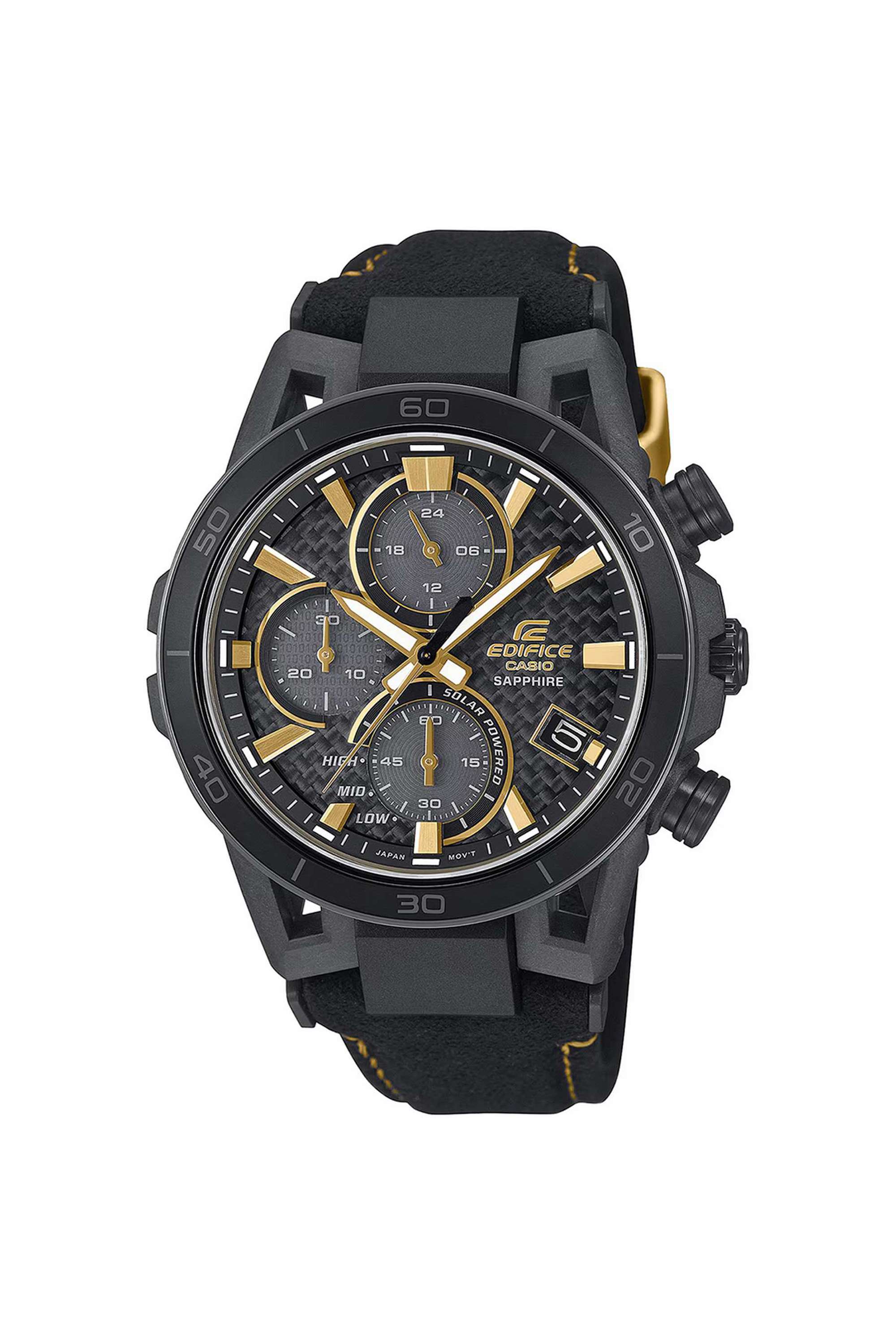 Edifice-50.1-x-44.5-x-13.3mm-Black-Dial-Alcantara-material-band-Analogue-Wrist-Watch-for-Men---ED641