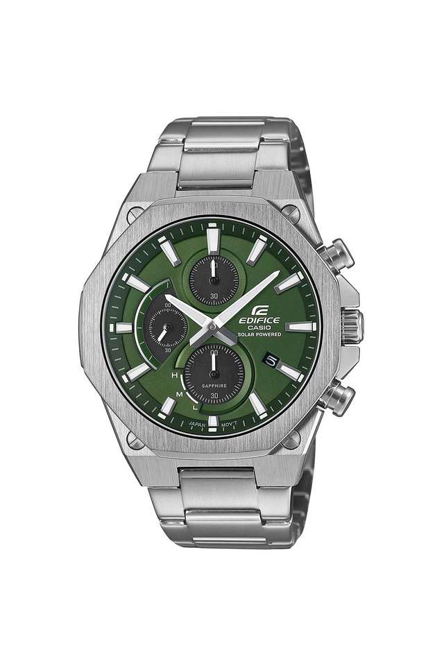 EDIFICE-49-x-44-x-9.7-mm-Green-Dial-Stainless-Steel-Analogue-Wrist-Watch-for-Men---ED643