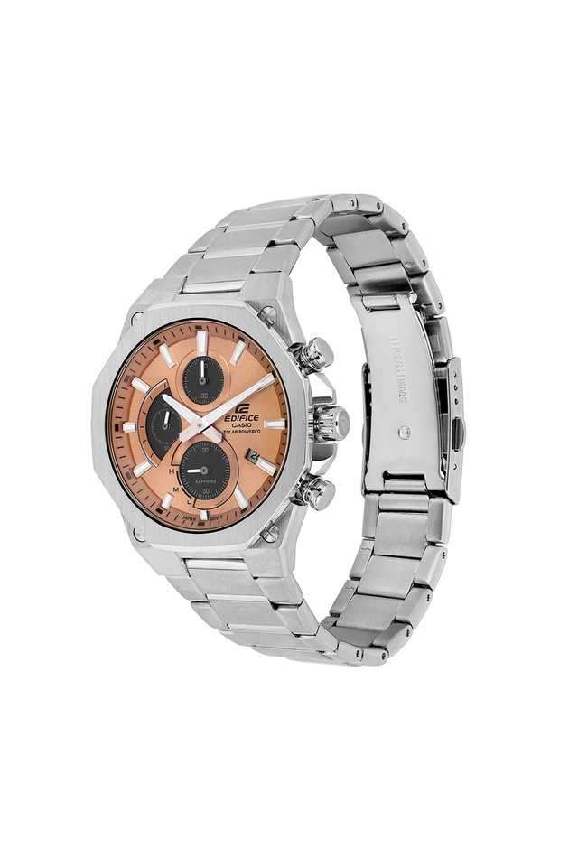 EDIFICE-49-x-44-x-9.7-mm-Orange-Dial-Stainless-Steel-Analogue-Wrist-Watch-for-Men---ED644