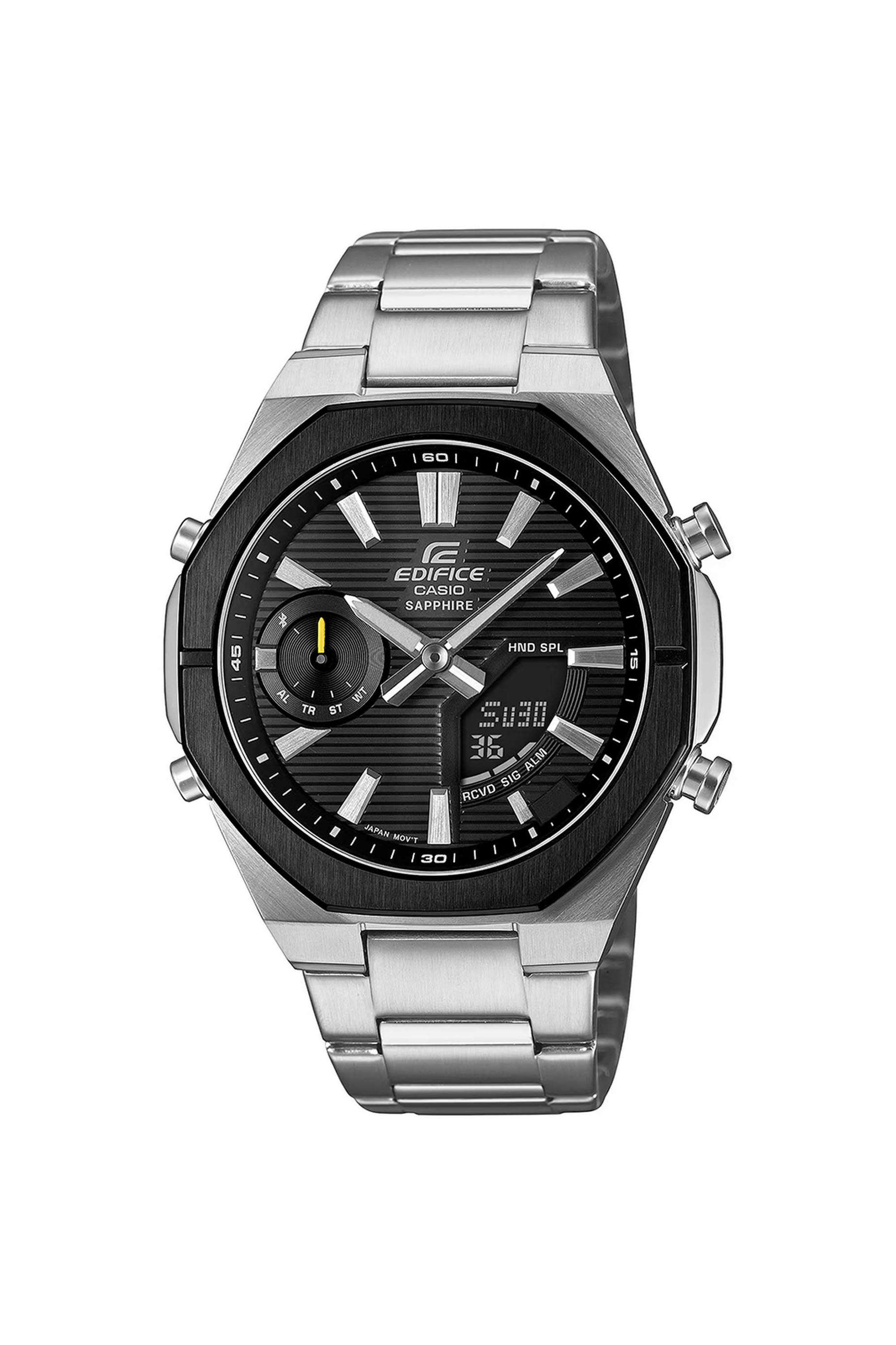 EDIFICE-48.1x43x9.6-mm-Black-Dial-Stainless-Steel-Analog-Digital-Watch-For-Men---ED651