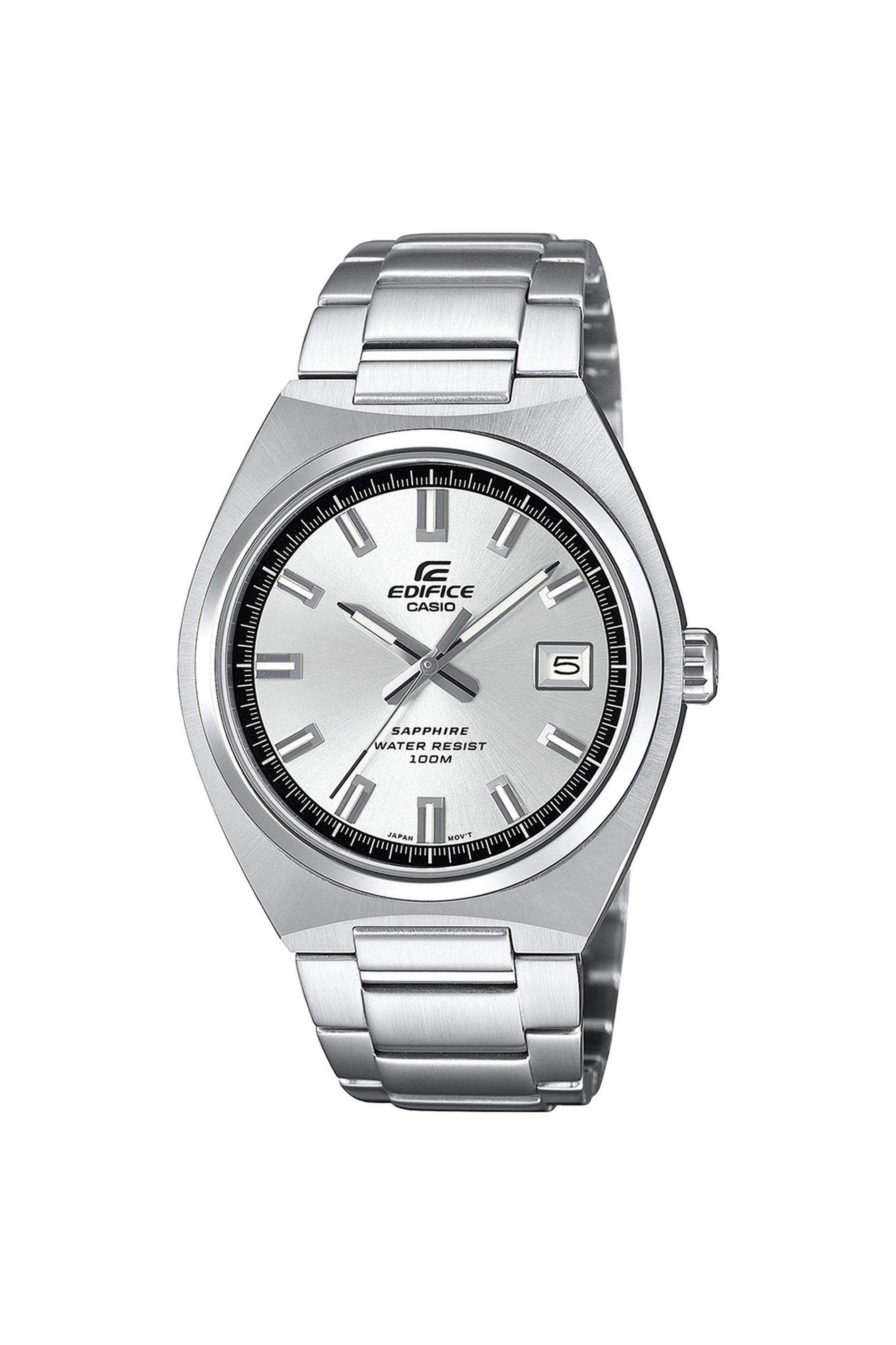 EDIFICE-43.5x38.5x9.2-mm-Silver-Dial-Stainless-Steel-Analogue-Watch-For-Men---ED654