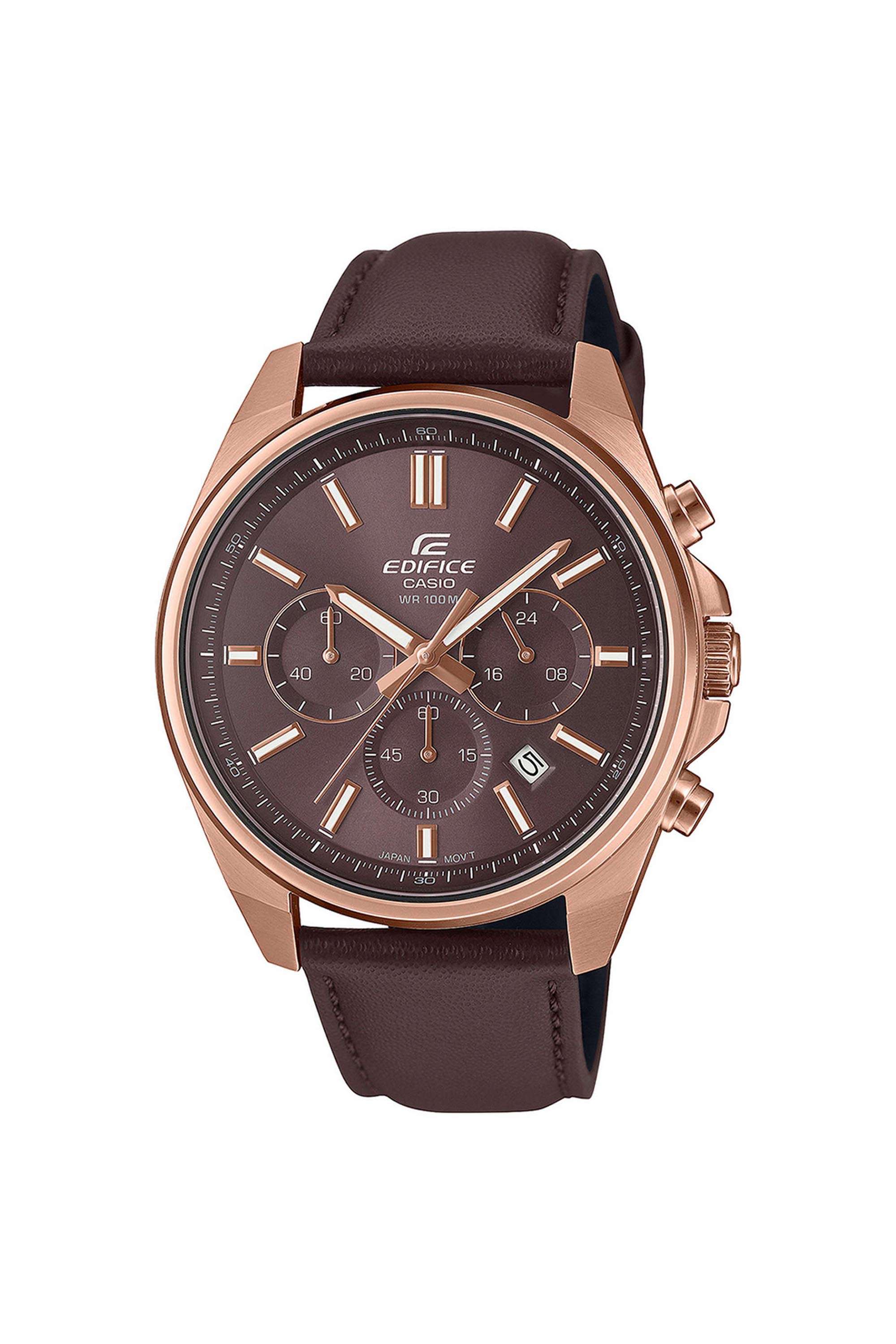 EDIFICE-48.6x43.5x11-mm-Brown-Dial-Leather-Analogue-Watch-For-Men---ED662