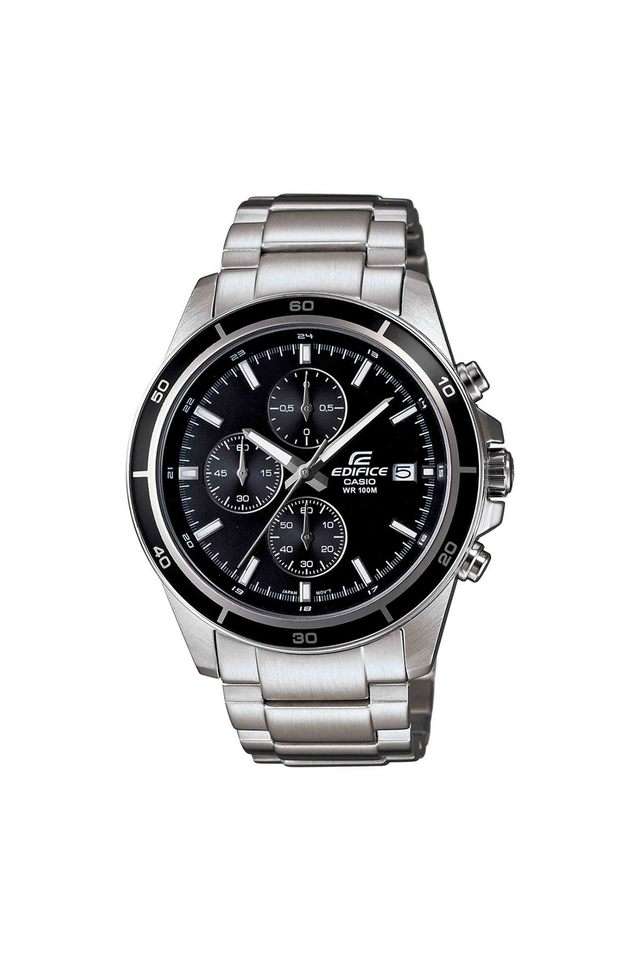 Mens-40-49-mm-Edifice-Black-Dial-Metal-Analogue-Watch---EX093