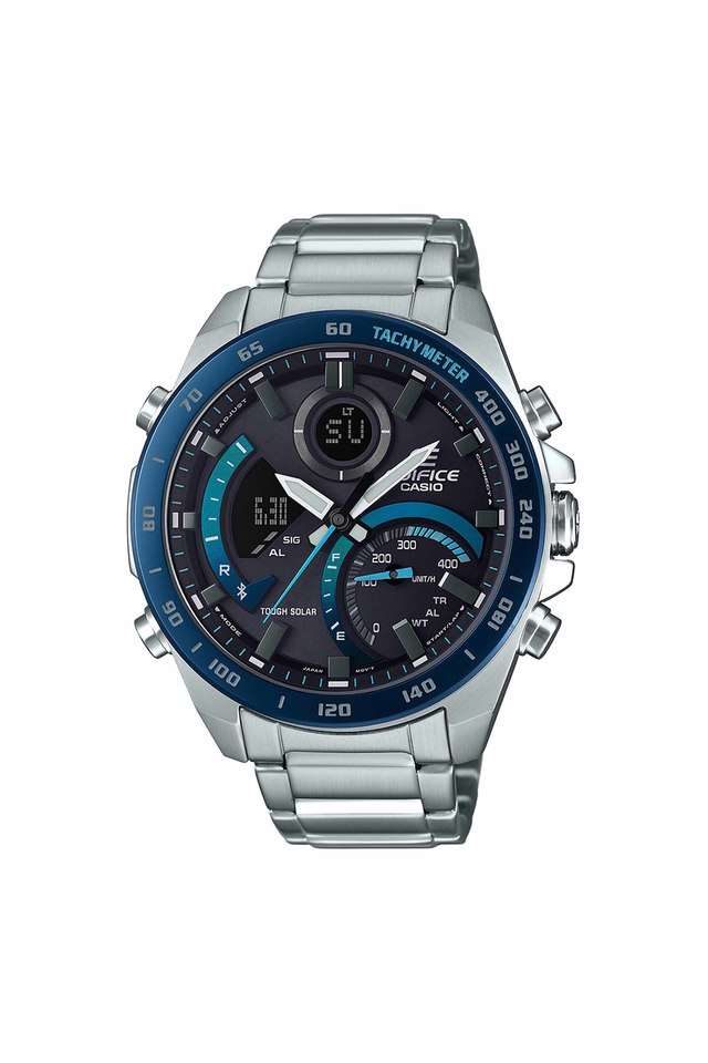 Mens-Edifice-Black-Dial-Metallic-Analogue-Digital-Watch---EX500