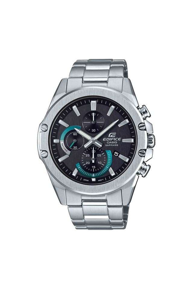 Mens-40-49-mm-Edifice-Black-Dial-Metal-Analogue-Watch---EX506