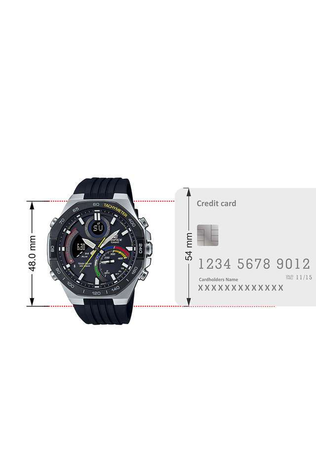 Buy Casio NoColour Edifice 51.2 x 48 x 13.9 mm Black Dial Resin