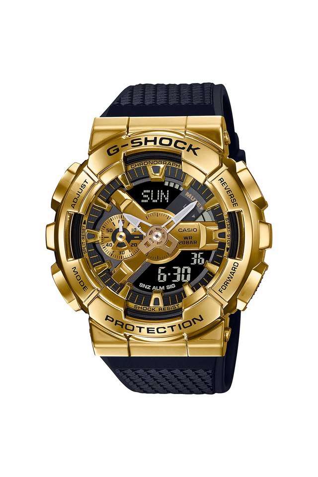 Mens-G-Shock-Gold-Dial-Resin-Analogue-Digital-Watch---G1053