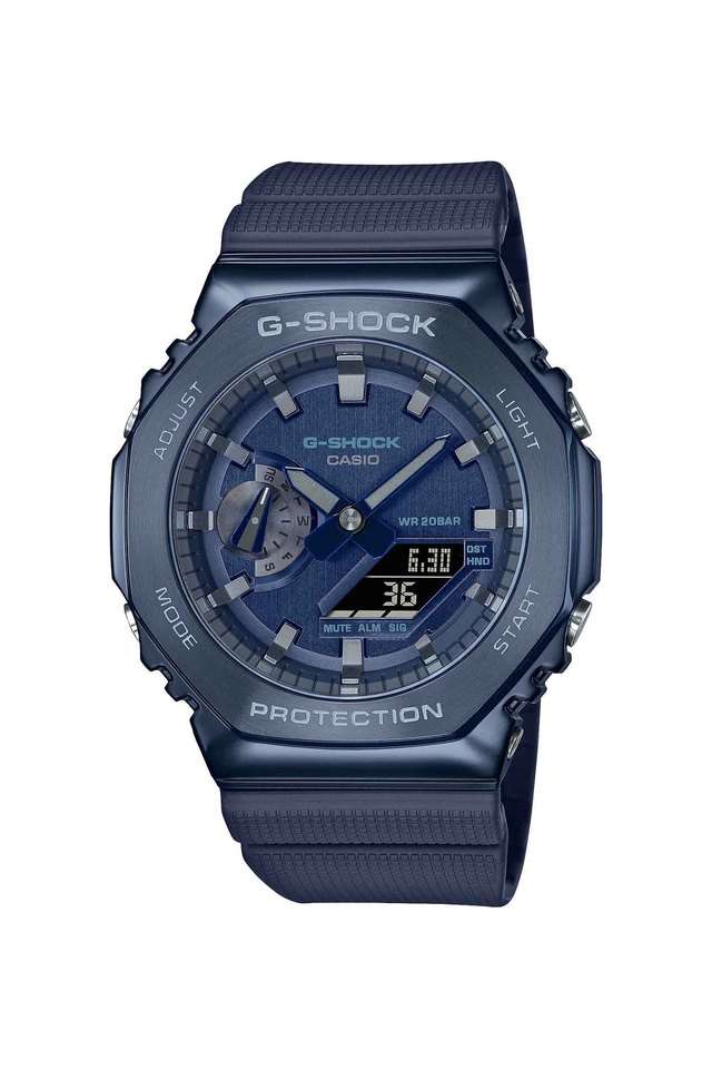 Mens-40-49-mm-G-Shock-Blue-Dial-Resin-Analogue-Digital-Watch---G1162