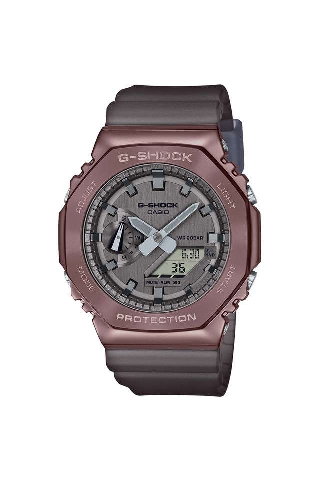 Mens-44-mm-G-shock-Grey-Dial-Resin-Analog-Digital-Watch