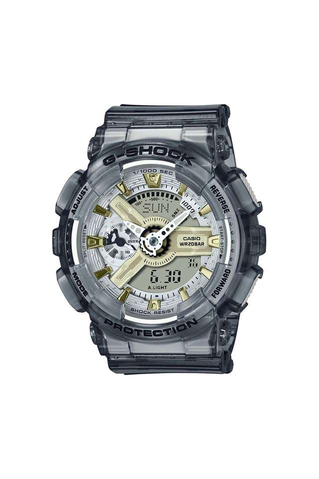 Womens-45-mm-G-shock-Grey-Dial-Resin-Analog-Digital-Watch